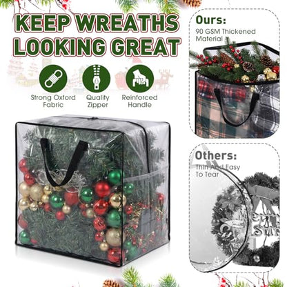 Simgoing Large Christmas Tree & Garland Storage Bags - 7.5 Ft Tree & Square Variations