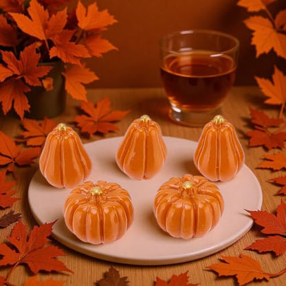 Artificial Mini Pumpkins for Fall Decor - 50 Pcs Autumn Halloween Thanksgiving Table Centerpieces