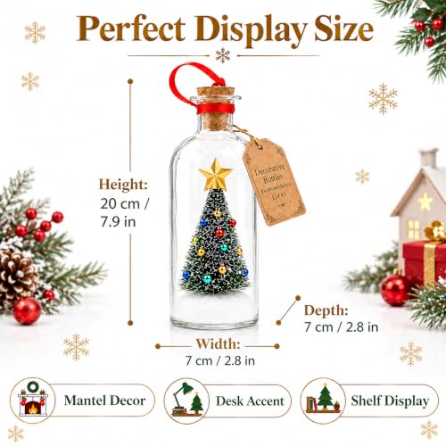 Recordable Christmas Tree Ornament with Voice Message Snow Scene