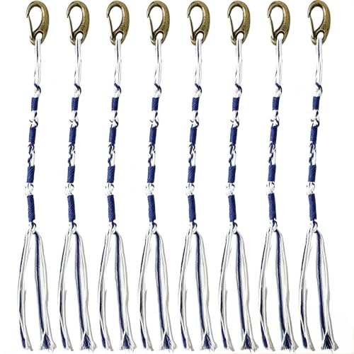 Jewish Tzitzit Tassels for Prayer Shawl - Blue & White Religious Fringes