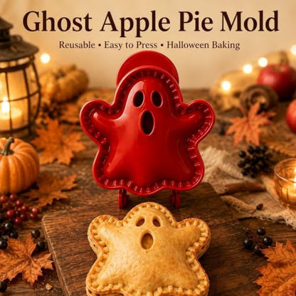 Halloween Mini Pie Molds Set of 2 - Fall Themed Hand Cookie Cutters with Spooky Shapes