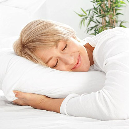 Sleep Restoration Gel Pillow - (2 Pack Queen) Best Hotel Quality Comfortable and Plush Cooling Gel Fiber Filled Pillow