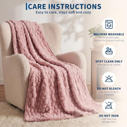 Weighted Heated Blanket 15 lbs 60x80 inches Pink - Garvee