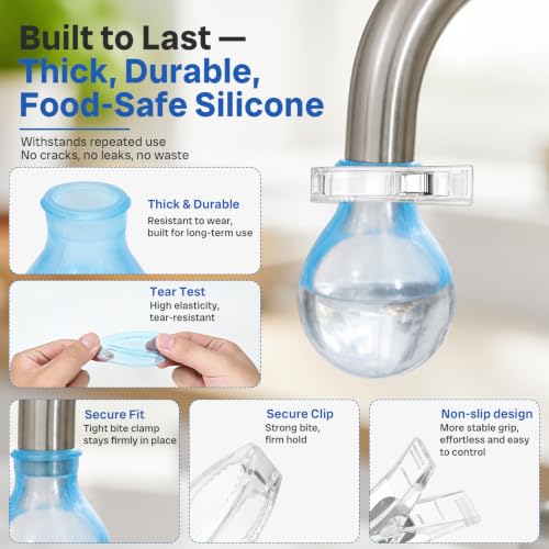 Faucet Descaling Kit with Silicone Covers & Gloves for Limescale Removal