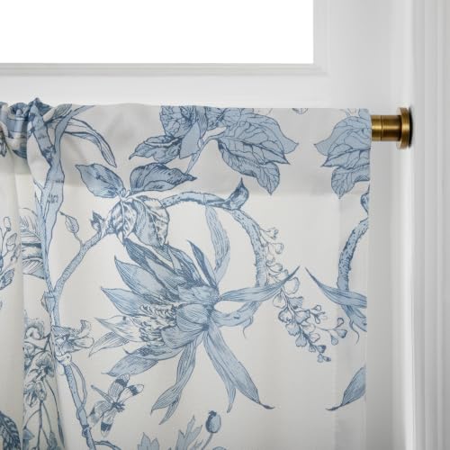 38-54 Inch Adjustable Tension Curtain Rod No Drill Brass Antique Finish