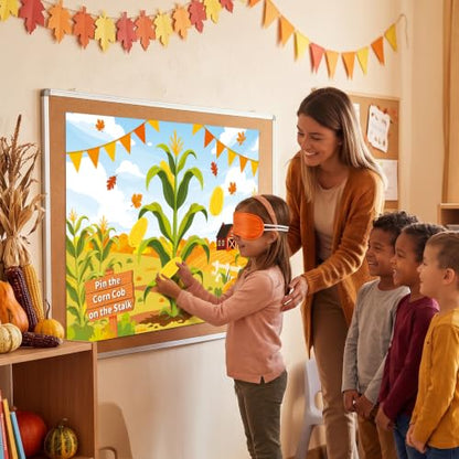 Fall Festival Pin the Corn Cob on the Stalk Game - Fall Variation