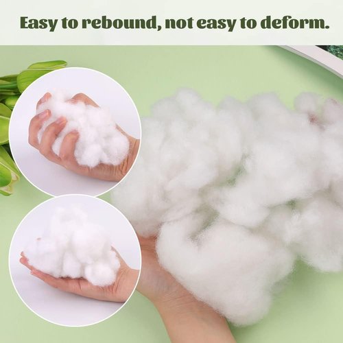 BUTUZE Premium Polyester Fiberfill Stuffing - 500g (17.6oz) High Resilience Fill for DIY Dolls & Pillows