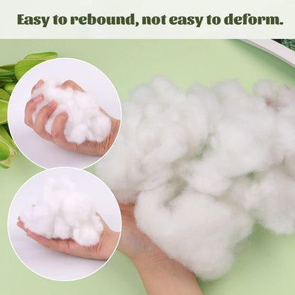 BUTUZE Premium Polyester Fiberfill Stuffing - 500g (17.6oz) High Resilience Fill for DIY Dolls & Pillows