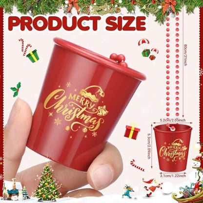 Christmas Shot Glass Necklaces 24 Pack - Red & Green Party Accessories