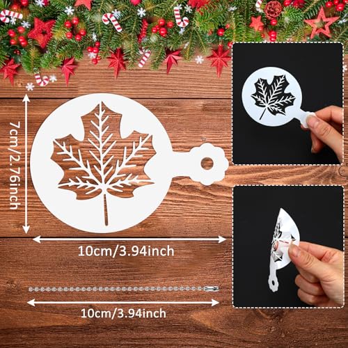 JULBEAR Holiday Cookie Cake Stencils Set - Mix Style, 36 Pieces