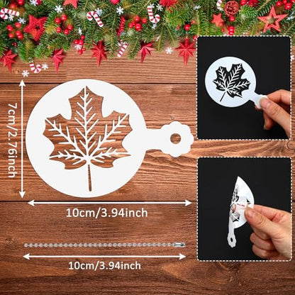 JULBEAR Holiday Cookie Cake Stencils Set - Mix Style, 36 Pieces