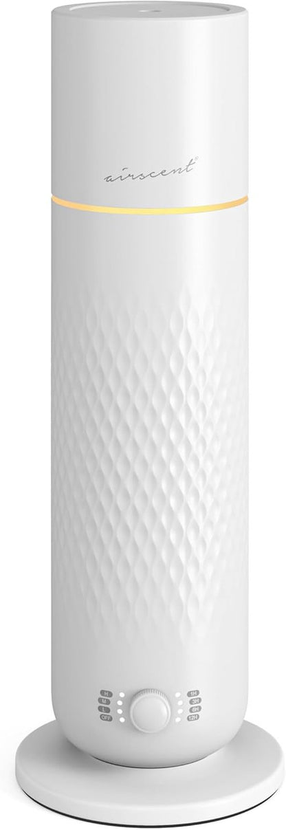 AirScent Waterless Diffuser - Cold Air Aromatherapy Diffuser for Homes & Offices - White - 4.05 Oz