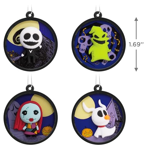 Hallmark Nightmare Before Christmas Mini Christmas Ornaments Set of 4 - Holiday Decor