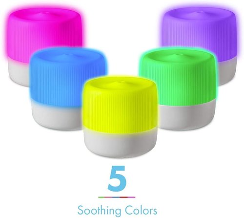 HoMedics Ultrasonic Aroma Diffuser - 130mL Humidifier with Color-Changing Light | 6 Hours Continuous Use, 12 Hours Intermittent