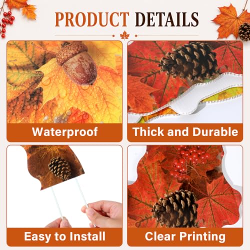 Fall Maple Leaves Photo Prop Frame for Autumn Party Decorations