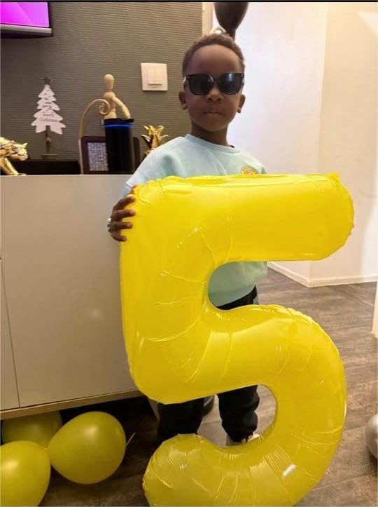 Yellow 3 Balloon - 40 Inch Number Balloon for 3rd Birthday Decorations | Kids & Women Party Supplies