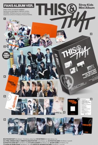 K-Pop Fans Album for Stray Kids 10th Mini Album [This & That], Photo Card Set & Collectibles