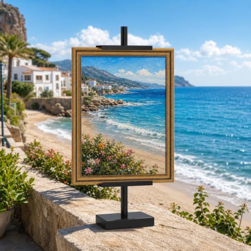 Adjustable Metal Tabletop Easel Stand for Art, Photos & Certificates