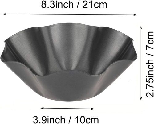 Carbon Steel Tortilla Pan Set by Tortilla Pan - 6 Non-Stick Taco Shell Makers with Silicone Potholder & Basting Brush