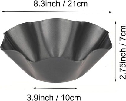 Carbon Steel Tortilla Pan Set by Tortilla Pan - 6 Non-Stick Taco Shell Makers with Silicone Potholder & Basting Brush