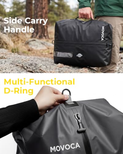 MOVOCA Travel Vacuum Bags with Pump 3 Pack Compression Packing Cubes - 18L+24L Variation