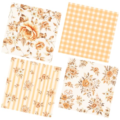 Fall Paper Napkins 50 Pack Watercolor Autumn Floral Disposable Tableware