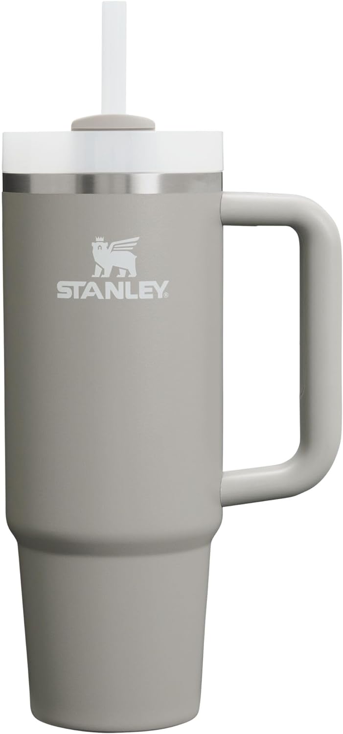 STANLEY Quencher H2.0 Tumbler - 30 oz Insulated Stainless Steel Cup with Handle & Straw | BPA-Free | Ash