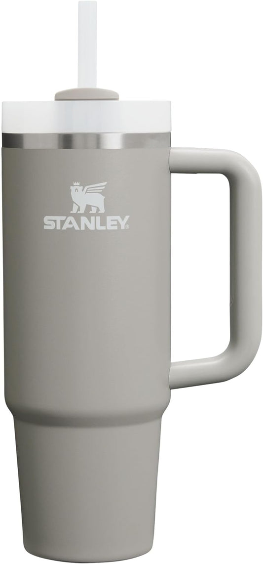 STANLEY Quencher H2.0 Tumbler - 30 oz Insulated Stainless Steel Cup with Handle & Straw | BPA-Free | Ash