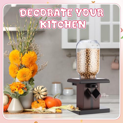 Maxdot Wooden Candy Dispenser Machine - Deep Brown 2 Pack Snack Storage