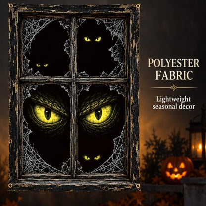 Halloween Monster Eyes Window Cover Set - 2 Pack, 31.5 x 47.2 inches