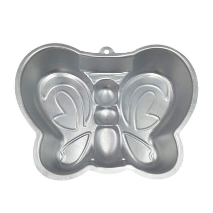 Ulalaza Butterfly Cake Pan 3D Aluminum Cake Mould Wedding Christmas Birthday Cake Baking Pan