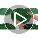 Green Oval Paper Plates 50 Pack - Large 12x10 Inch for Parties & Holidays