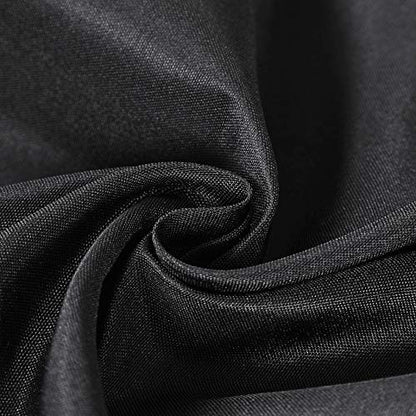 Rectangle Tablecloth 60x120 Inch Washable Polyester for Wedding Party Dining - 12 Pack Black