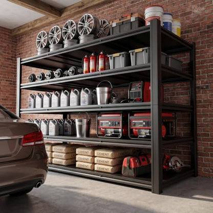 Heavy Duty Metal Garage Shelving Unit 5-Tier Adjustable Storage Rack - 5000 lbs Capacity
