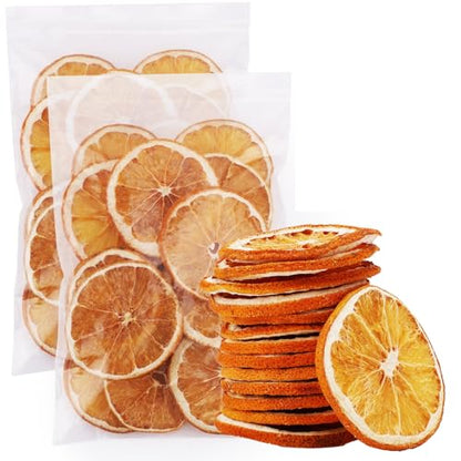 Orange Dried Slices for Crafts & Decor - 30 Pieces with Twine, Christmas Wreath & Garland Supplies