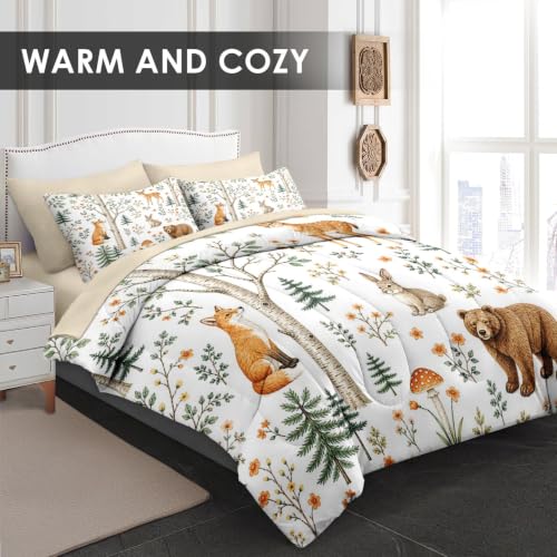 WeCozy Woodland Animals Full Size Comforter Set - Cozy Bedding