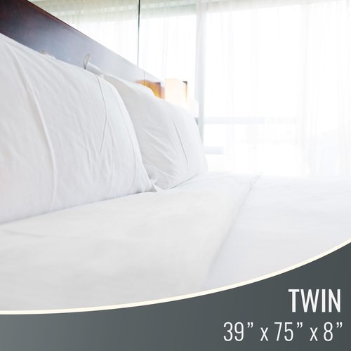 DMI Waterproof Mattress Protector - Soft Encased Zippered Fit for Twin Size Mattresses