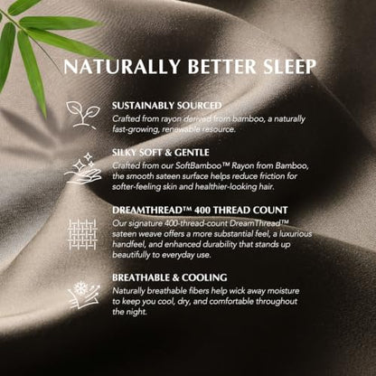 EverGrace King Size Rayon from Bamboo Sheet Set - Dark Brown, 400 Thread Count