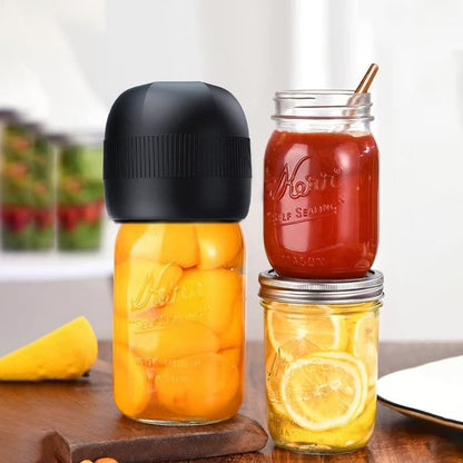 Skiennix Electric Mason Jar Vacuum Sealer Kit - Fully Automatic for Wide & Regular Mouth Jars | Portable & Efficient