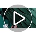 Wall-Mounted 3FT Christmas Tree with LED Lights, Honeycomb Paper Decor