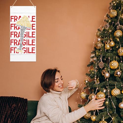 Fragile Christmas Story Leg Lamp Decor Sign - Home Wall or Door Display