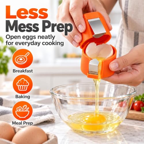 Yellow Egg Peeler Portable Kitchen Tool for Hard Boiled Eggs Crack & Peel Design
