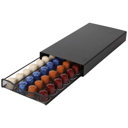 Lily's Home Nespresso Compatible Capsule Drawer Capsule Holder and Organizer - Holds 40 Capsules