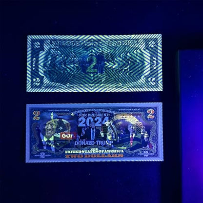 Commemorative Trump $2 Bill - 2024 Presidential Collectible Note