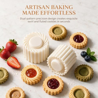 2-in-1 Double-Sided Sunflower Pastry Mold Press for Cookies & Mooncakes - Variation 2