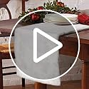 Christmas Faux Fur Table Runner 72 x 15 Inch White Holiday Decor