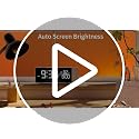 Projection Alarm Clock for Bedroom Ceiling with Auto Brightness, Black+Blue