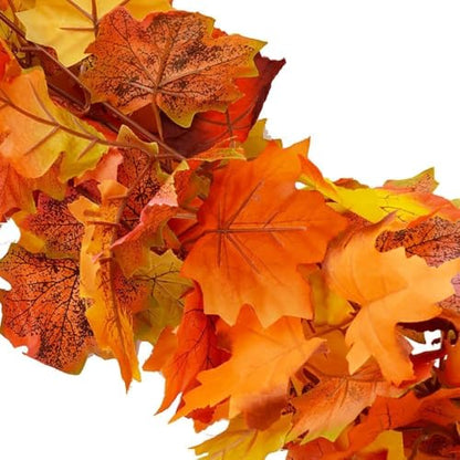 Artificial Fall Maple Leaf Garland 6 Pack - 6 Ft Autumn Decor