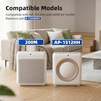 Replacement Air Purifier Filter Set for Coway Airmega AP-1512HH & 200M - Includes Washable Pre-Filter