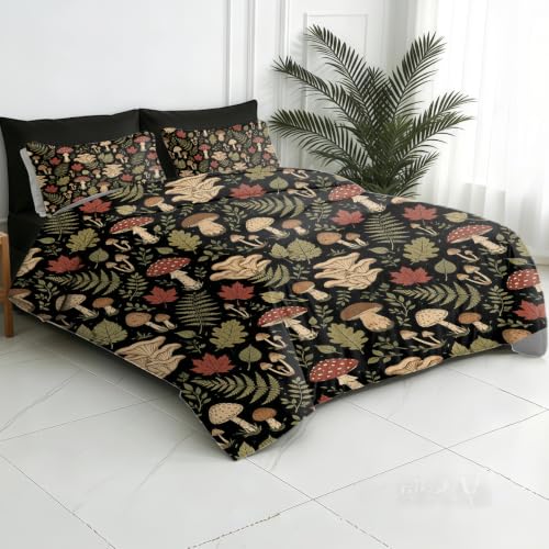 Floral Queen Size Comforter Set for Kids and Teens - Microfiber Bedding with Pillowcases